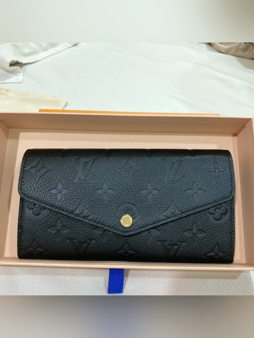 Louis Vuitton Sarah Classic Black Long Wallet